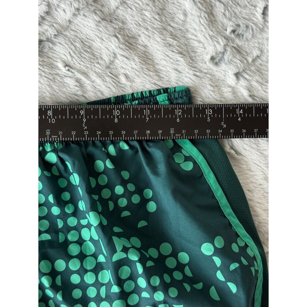 Nike Dri-Fit Women's S Tempo Running Shorts Green Mint Dot Print Athletic - Picture 5 of 6